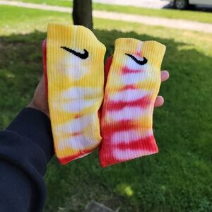 Tie dye Nike socks